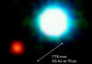 Коричневый карлик 2М1207 (2MASSWJ1207334-393254) и гипотетическая экзопланета. Фото с сайта ESO