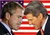 Буш и Керри. Коллаж Граней.Ру