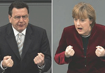 Герхард Шредер и Ангела Меркель. Фото с сайта www.manager-magazin.de