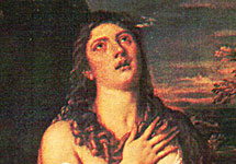 Кающаяся Мария Магдалина. Фрагмент картины Тициана