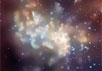 Протоны, ускоряемые магнитными полями сверхмассивной черной дыры, врезаются в окружающие горячие газовые облака (красный цвет), в результате чего рождаются гамма-лучи высоких энергий. Изображение NASA/CXC/MIT/F K Baganoff et al с сайта New Scientist