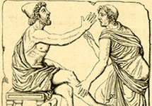 Одиссей на Итаке. Изображение с сайта  mythology.sgu.ru