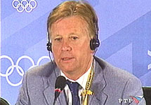 Президент Олимпийского комитета России Леонид Тягачев. Кадр РТР