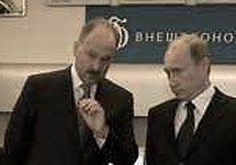 Председатель Внешэкономбанка Владимир Дмитриев и премьер-министр Владимир Путин. Фото ''Ведомостей''
