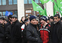 На митинге в поддержку ''Единой России''. Фото Василий Максимов/Ridus.ru