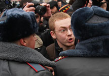 Всеволод Чернозуб на одной из акций протеста. Фото Е.Михеевой/Грани.Ру