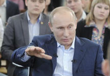 Владимир Путин на встрече со студентами. Фото SkyNews