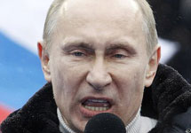 Владимир Путин на митинге в Лужниках