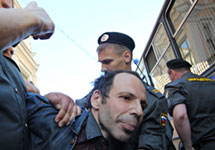 Задержание Павла Шехтмана на Триумфальной. Фото: Грани.Ру