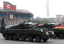 Ракеты "Мусудан" на военном параде в Пхеньяне. Фото: EPA