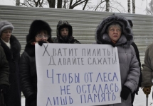 Пикет в защиту Селятинского леса. Фото со страницы "Вконтакте"