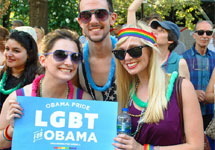 Гей-парад в поддержку Обамы. Фото: Edward Kimmel 