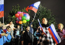 Собянинг вечером 8 сентября на Болотной площади. Фото Ники Максимюк/Грани.Ру