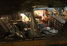 Обрушение крыши торгового центра в Риге. Фото Delfi.Lt