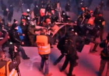 Столкновения в Киеве. Кадр видеозаписи