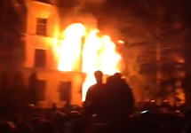 Пожар в войсковой части № 4114 во Львове. Кадр видео с youtube-канала wwwzaxidnet