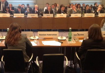 Пустое кресло Андрея Келина в зале заседаний ОБСЕ. Фото: @danbbaer