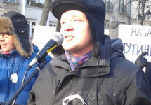 Николай Кобляков на антипутинском митинге. Париж, 04.02.2012. Фото: kobliakov.livejournal.com
