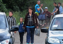 Беженцы из зоны АТО. Фото: 112.ua