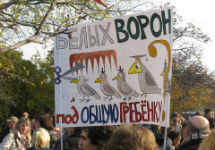 На митинге в защиту школ. Фото Любови Шашковой (facebook.com/lubashashkova)