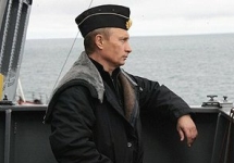 Владимир Путин на учениях ВМФ. Фото пресс-службы Кремля
