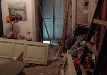 В квартире Бориса Херсонского после взрыва. Фото Михаила Херсонского