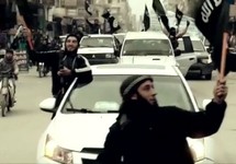 Парад исламистов в Ракке. Кадр видеозаписи