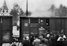 Депортация жителей Риги, июнь 1941. Фото: Википедия