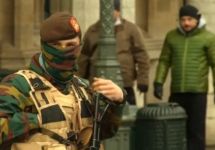 Военные патрулируют Брюссель. Кадр Reuters