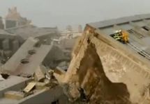 Землетрясение на Тайване. Кадр местного телеканала
