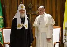 Патриарх Кирилл и папа римский Франциск. Фото: patriarchia.ru
