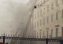 Пожар в здании Минобороны. Фото: radiovesti.ru