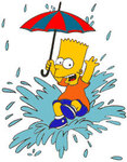 Барт Симпсон с зонтиком. Фото с сайта http://simpsons.ykt.ru