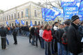 Участники акции появляются быстро и организованно. Фото Д.Борко/Грани.Ру