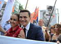 Марш 12 июня. Илья Яшин и Анна Ведута. Фото Л.Барковой/Грани.Ру