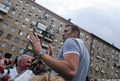 Встреча Алексея Навального на вокзале 20 июля 2013 года. Фото Ники Максимюк/Грани.Ру