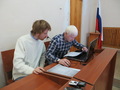 Защитники Александр Конякин и Константин Рогалев. Фото Елены Санниковой