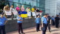 Харьков встречает Кернеса: пикет евромайдановцев. Фото с ФБ-страницы Саши Шермана