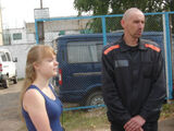 Андрей Бубеев с женой в день освобождения. Фото Валентины Шариповой