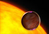 Экстрасолнечная планета XO-1b, обнаруженная недавно профессиональными и любительскими астрономами. Фантазия художника с сайта hubblesite.org